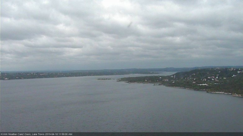 Lake Travis webcam, April 18, 2019 11:00 AM CT
