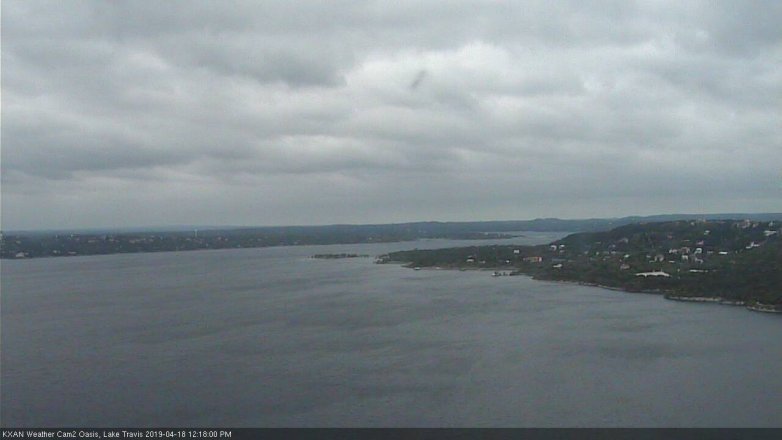 Lake Travis webcam, April 18, 2019 11:20 AM CT