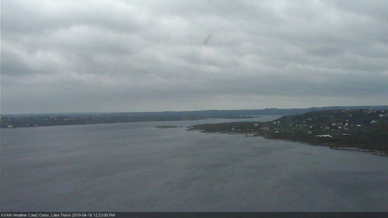 Lake Travis webcam, April 18, 2019 11:25 AM CT
