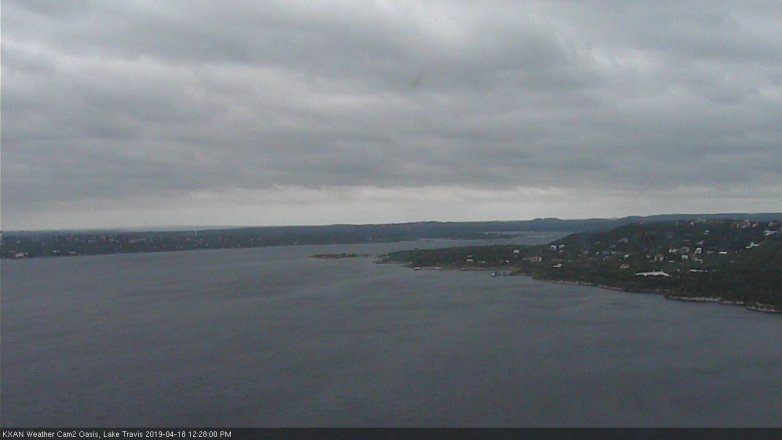 Lake Travis webcam, April 18, 2019 11:30 AM CT