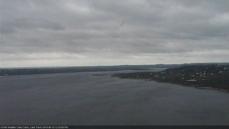 Lake Travis webcam, April 18, 2019 11:35 AM CT
