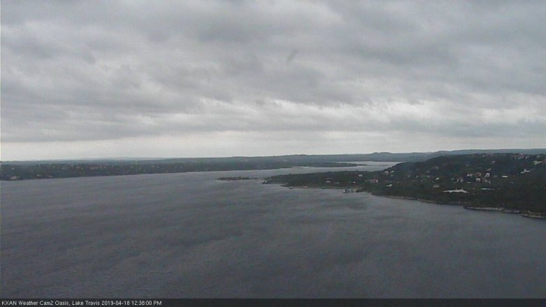 Lake Travis webcam, April 18, 2019 11:40 AM CT