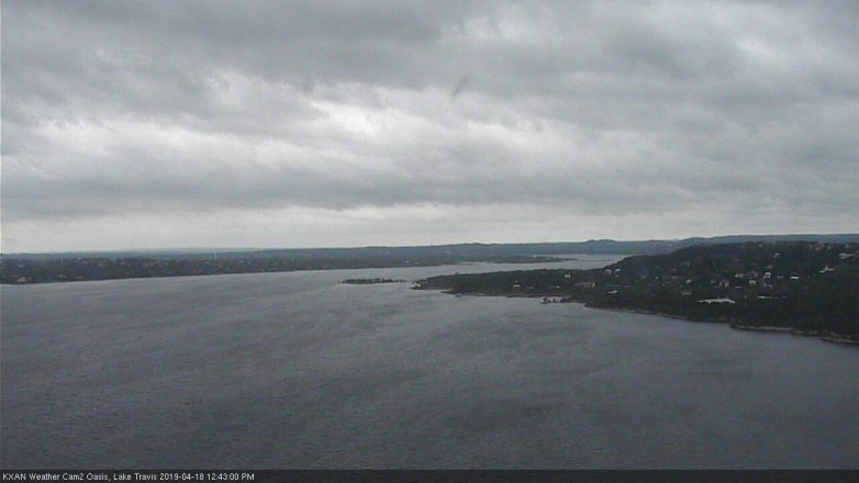 Lake Travis webcam, April 18, 2019 11:45 AM CT