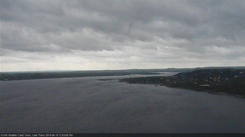 Lake Travis webcam, April 18, 2019 11:55 AM CT