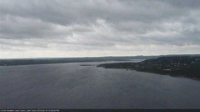Lake Travis webcam, April 18, 2019 12:00 PM CT