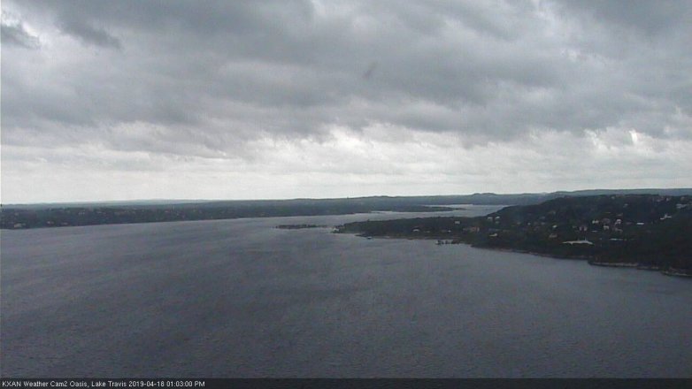 Lake Travis webcam, April 18, 2019 12:05 PM CT