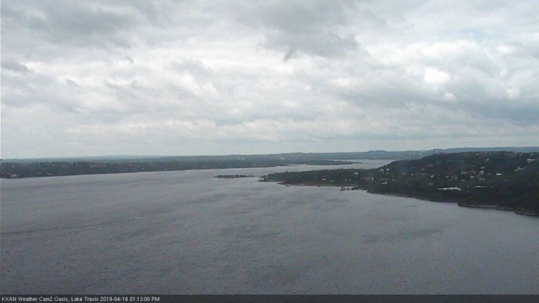 Lake Travis webcam, April 18, 2019 12:15 PM CT