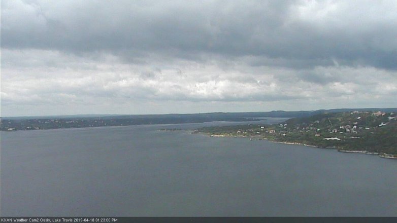 Lake Travis webcam, April 18, 2019 12:25 PM CT