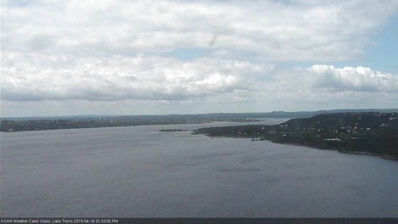Lake Travis webcam, April 18, 2019 12:35 PM CT