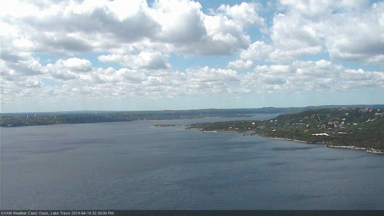 Lake Travis webcam, April 18, 2019 1:40 PM CT