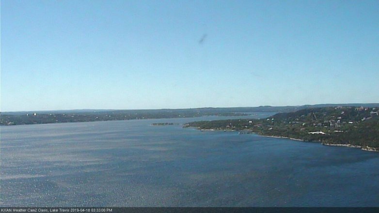 Lake Travis webcam, April 18, 2019 2:35 PM CT