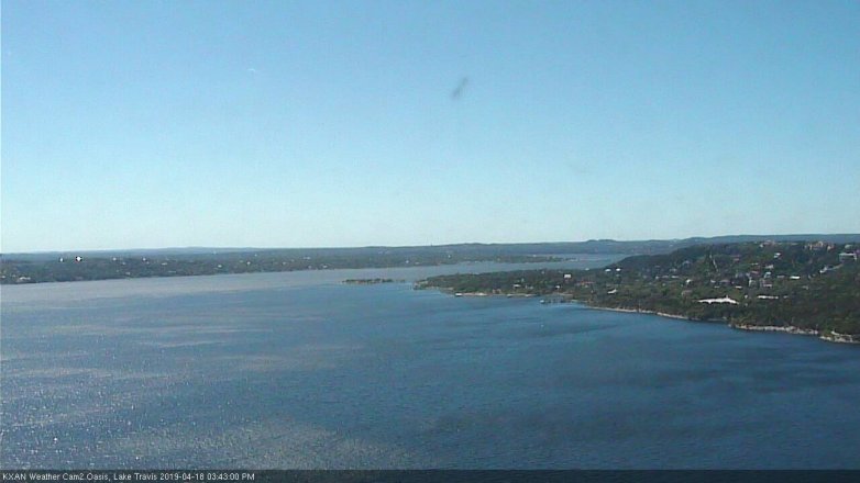 Lake Travis webcam, April 18, 2019 2:45 PM CT