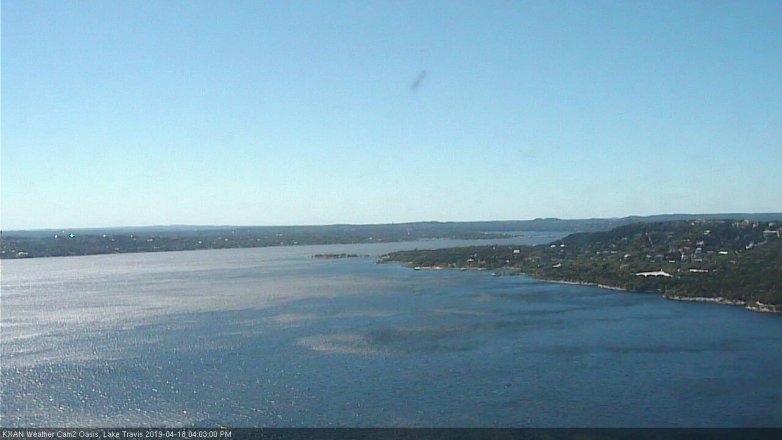 Lake Travis webcam, April 18, 2019 3:05 PM CT