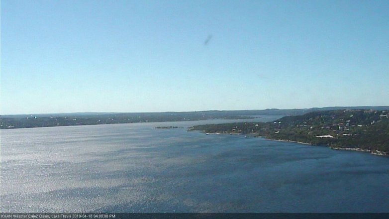 Lake Travis webcam, April 18, 2019 3:10 PM CT