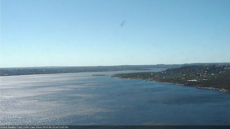 Lake Travis webcam, April 18, 2019 3:15 PM CT