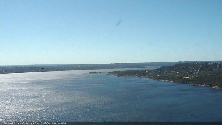 Lake Travis webcam, April 18, 2019 3:20 PM CT