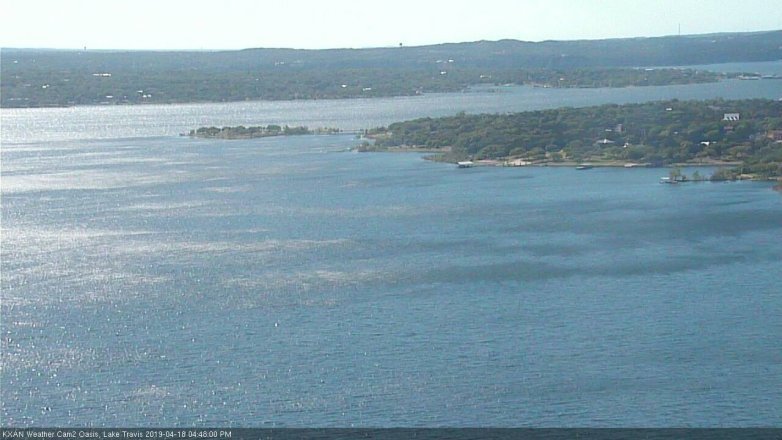 Lake Travis webcam, April 18, 2019 3:50 PM CT