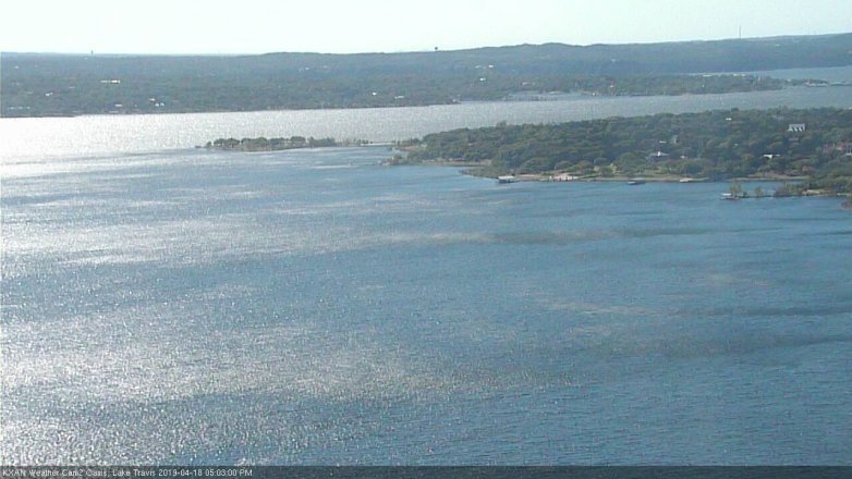 Lake Travis webcam, April 18, 2019 4:05 PM CT