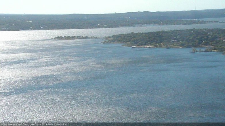 Lake Travis webcam, April 18, 2019 4:10 PM CT