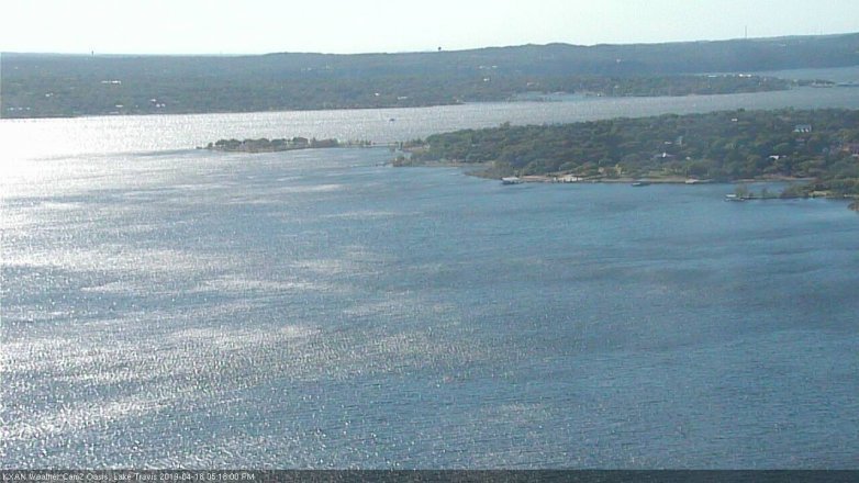 Lake Travis webcam, April 18, 2019 4:20 PM CT