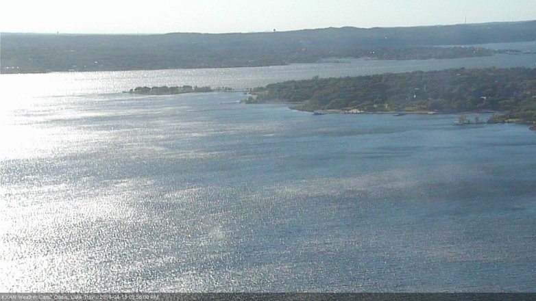 Lake Travis webcam, April 18, 2019 5:00 PM CT