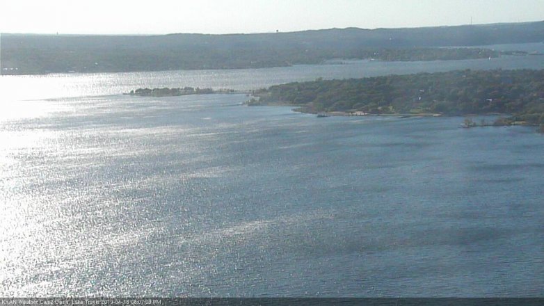 Lake Travis webcam, April 18, 2019 5:10 PM CT