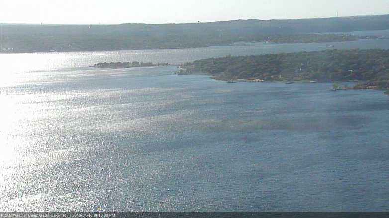 Lake Travis webcam, April 18, 2019 5:15 PM CT