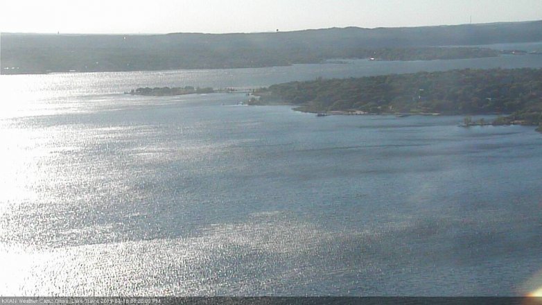 Lake Travis webcam, April 18, 2019 5:30 PM CT