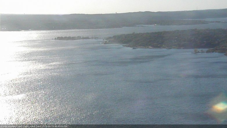 Lake Travis webcam, April 18, 2019 5:45 PM CT