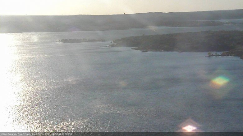 Lake Travis webcam, April 18, 2019 6:10 PM CT