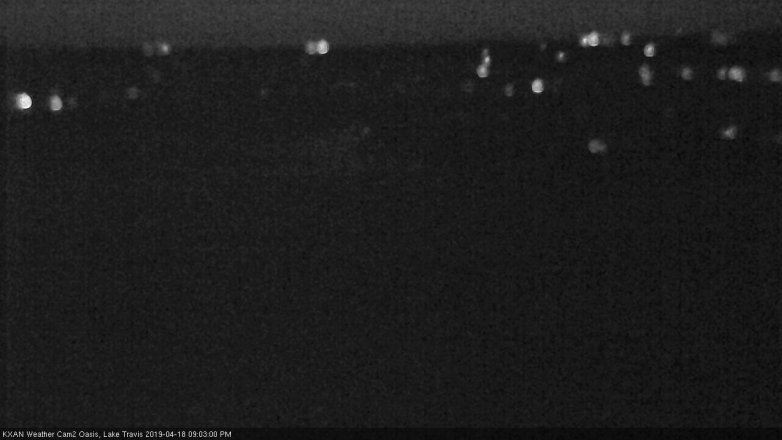 Lake Travis webcam, April 18, 2019 8:05 PM CT