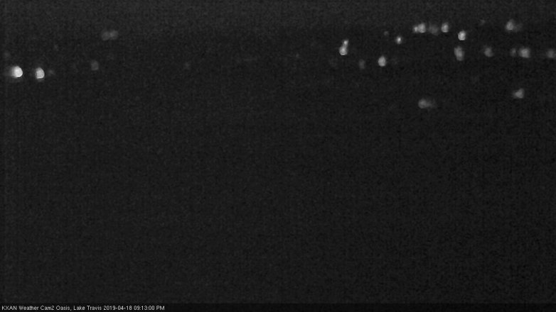 Lake Travis webcam, April 18, 2019 8:15 PM CT