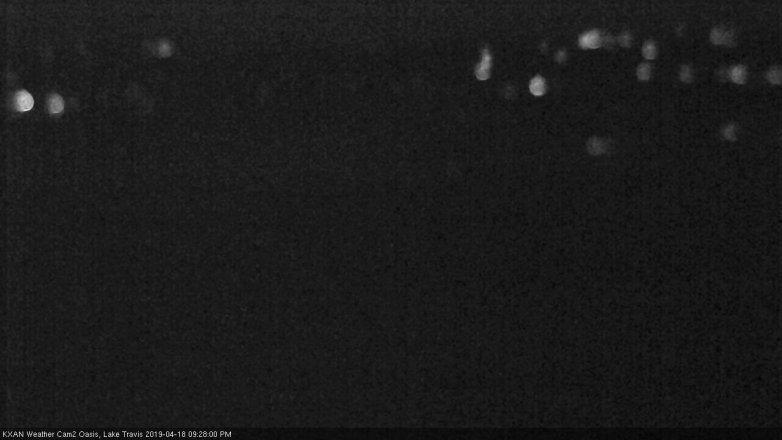 Lake Travis webcam, April 18, 2019 8:30 PM CT