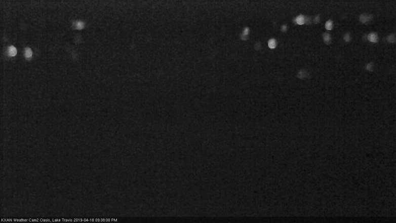 Lake Travis webcam, April 18, 2019 8:40 PM CT