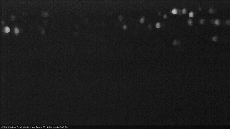 Lake Travis webcam, April 18, 2019 8:45 PM CT