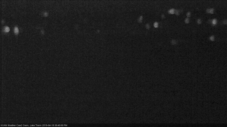 Lake Travis webcam, April 18, 2019 8:50 PM CT