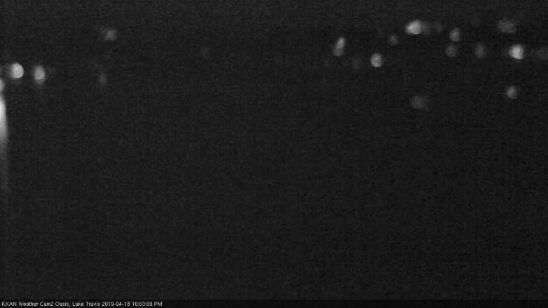 Lake Travis webcam, April 18, 2019 9:05 PM CT