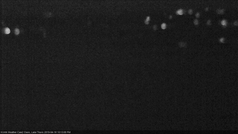 Lake Travis webcam, April 18, 2019 9:15 PM CT
