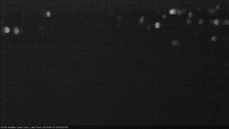 Lake Travis webcam, April 18, 2019 9:20 PM CT