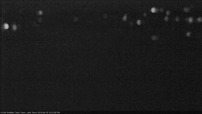 Lake Travis webcam, April 18, 2019 9:25 PM CT