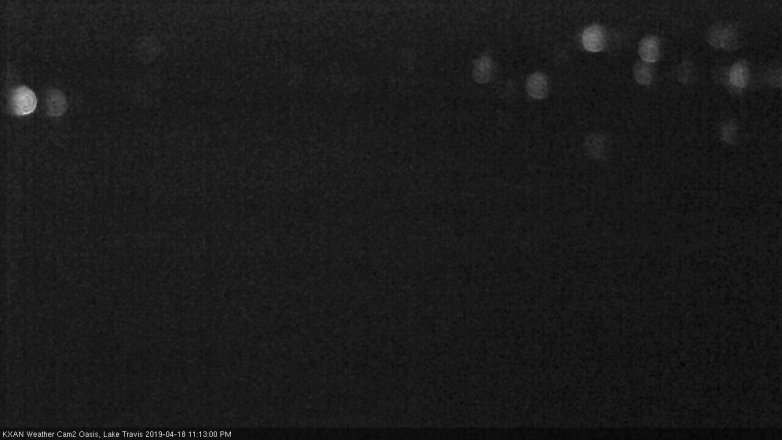 Lake Travis webcam, April 18, 2019 10:15 PM CT
