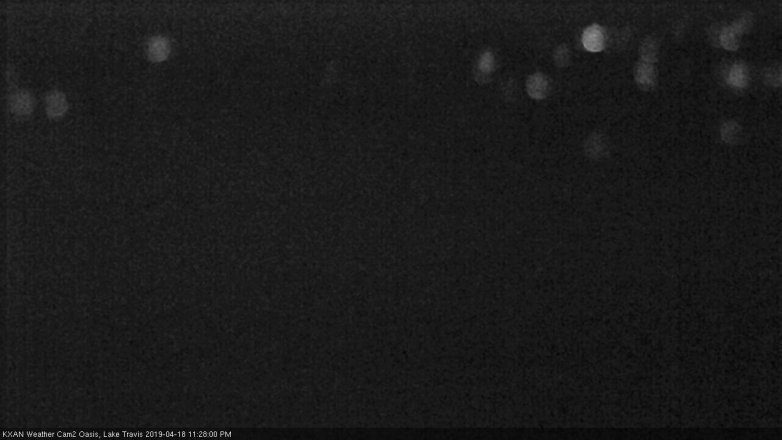 Lake Travis webcam, April 18, 2019 10:30 PM CT
