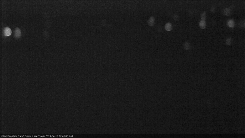 Lake Travis webcam, April 18, 2019 11:45 PM CT