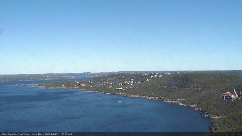 Lake Travis webcam, April 19, 2019 10:05 AM CT