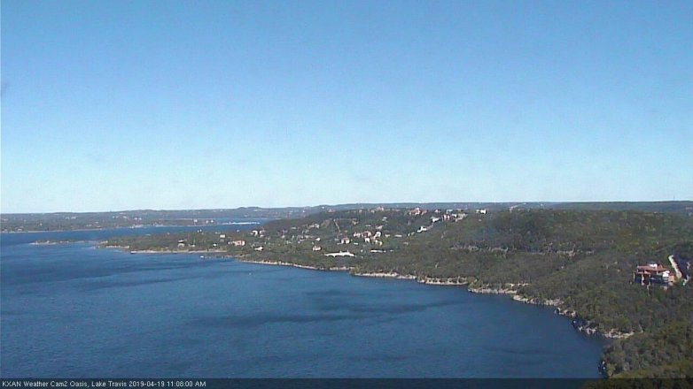 Lake Travis webcam, April 19, 2019 10:10 AM CT