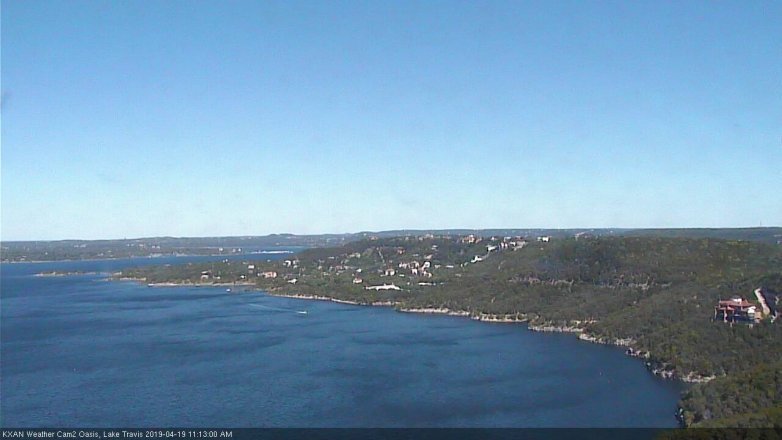Lake Travis webcam, April 19, 2019 10:15 AM CT