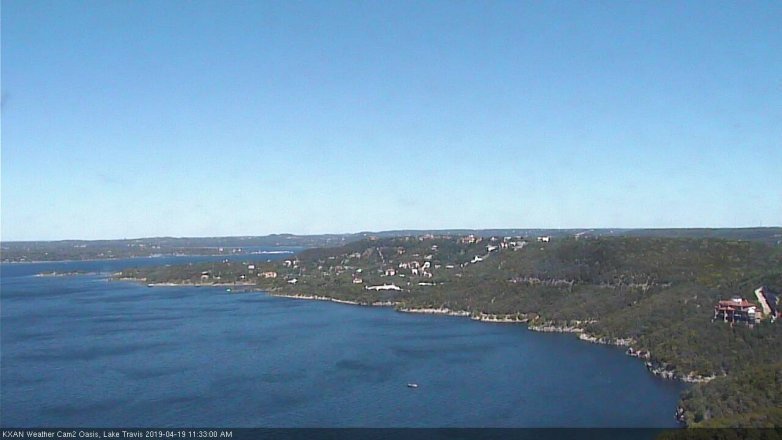 Lake Travis webcam, April 19, 2019 10:35 AM CT