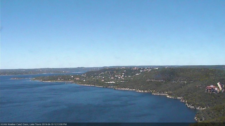 Lake Travis webcam, April 19, 2019 11:15 AM CT