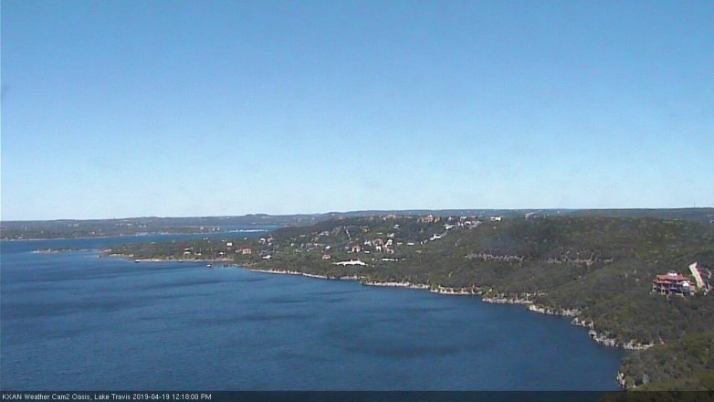 Lake Travis webcam, April 19, 2019 11:20 AM CT