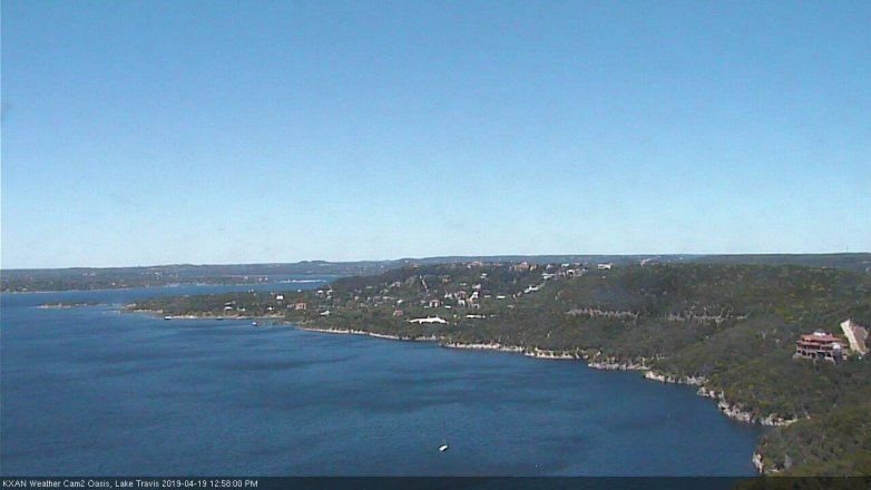 Lake Travis webcam, April 19, 2019 12:00 PM CT